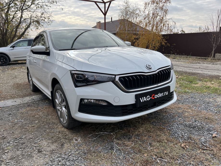 Skoda Rapid FL-1,6MPI(CWVB)-МКП5-2021м/г - программное устранение ошибки и сбоя работы неисправного блока управления системы телематики (Глонасс) - модуль аварийного вызова и коммуникационный блок (OCU 3), и увеличение мощности двигателя - перепрошивка блока управления двигателя из 1,6MPI(CWVB, 90 л.с. и ) в 1,6MPI(CWVA, 110 л.с.) на Шкода Рапид ФЛ в VAG-Coder.ru в Ростове-на-Дону